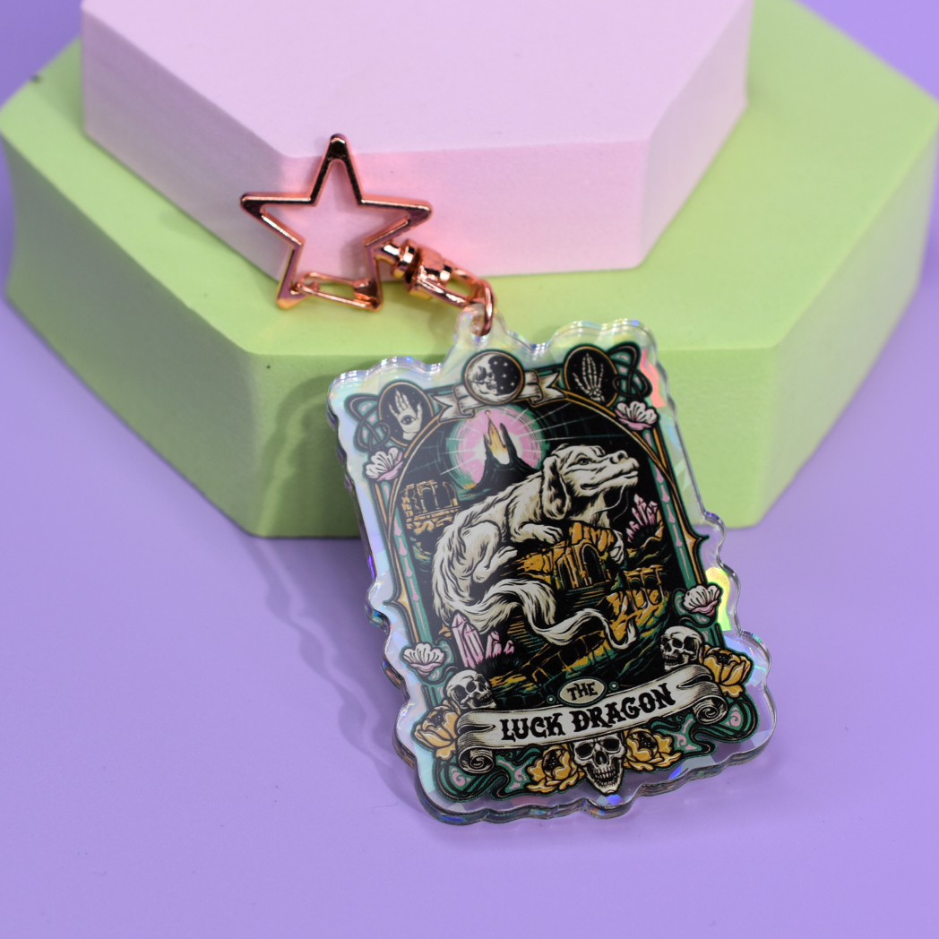 Falkor - The Luck Dragon Holographic Key Ring