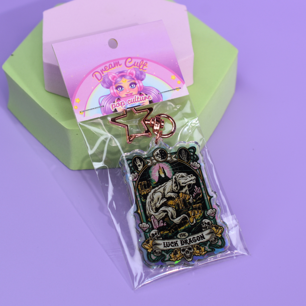 Falkor - The Luck Dragon Holographic Key Ring