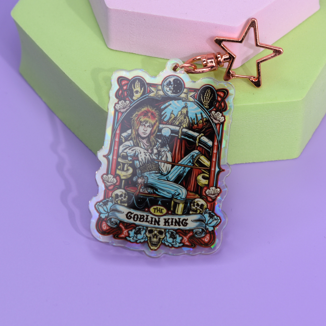 The Goblin King Holographic Key Ring