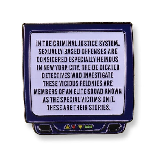 Law & Order Intro TV enamel pin