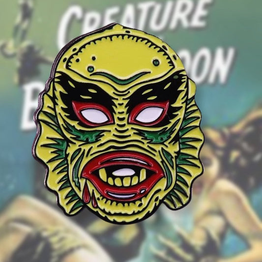 Creature of the Black Lagoon Vintage Horror Vampire enamel pin