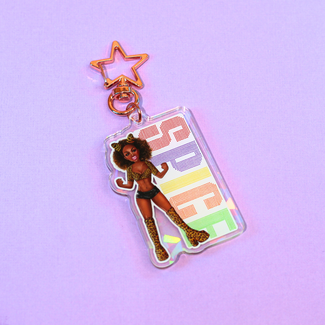 Spice Girls Holographic Key Ring